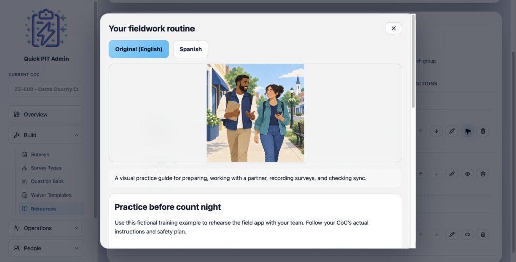 An illustrated resource preview showing the complete cover image and training content. Light mode.